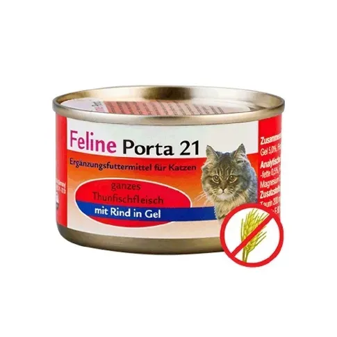 Bilde av best pris Feline Porta 21 Tunfisk og Biff (90 g) Katt - Kattemat - Våtfôr