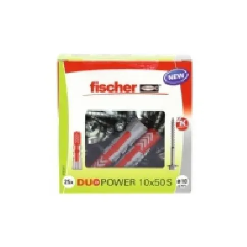 Bilde av best pris Fischer DUOPOWER 10x50 S LD 2-komponent rawplug 50 mm 10 mm 535461 25 stk Verktøy & Verksted - Skruefester - Rawplugs & Dowels