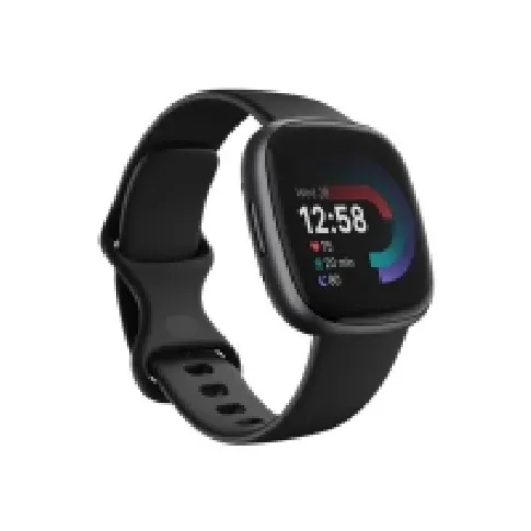 Bilde av best pris Fitbit Versa 4 - 40 mm - grafitt - smartklokke med bånd - svart - båndbredde: S/L - NFC, Bluetooth Sport & Trening - Pulsklokker og Smartklokker - Smartklokker