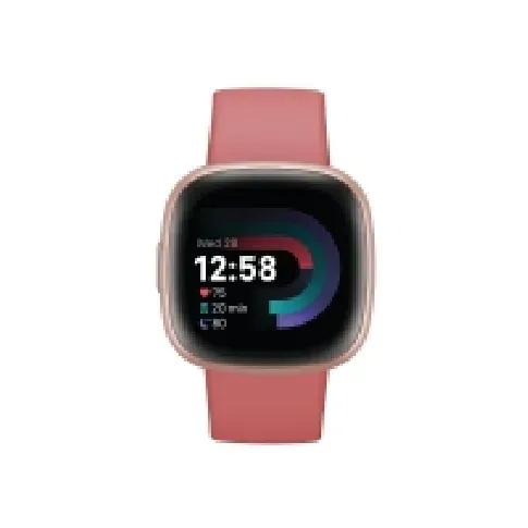 Bilde av best pris Fitbit Versa 4 - 40 mm - kobberrosa - smartklokke med bånd - rosa sand - båndbredde: S/L - NFC, Bluetooth Sport & Trening - Pulsklokker og Smartklokker - Smartklokker