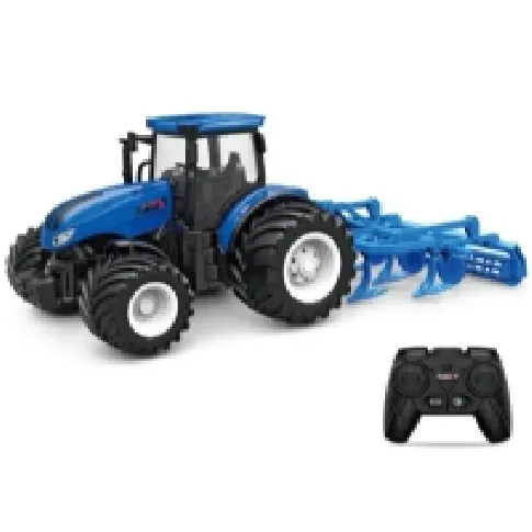 Bilde av best pris Fjernstyret Traktor m/pløj 1:24 Alloy 2.4G Radiostyrt - RC - Andre - Traktor & landbruk