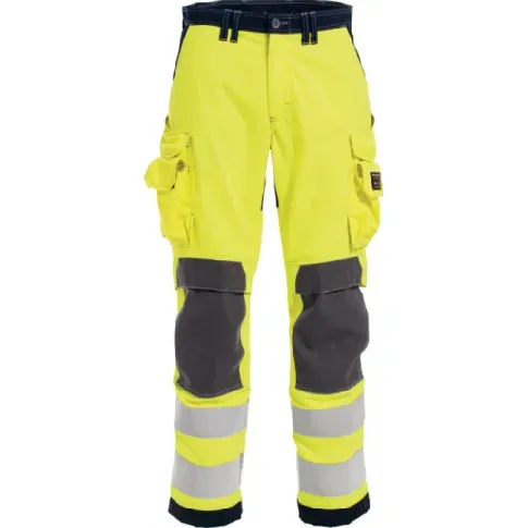 Bilde av best pris Flammehemmende bukser 582081, High-Vis på 2 gul/marineblå, størrelse 50 Backuptype - Værktøj