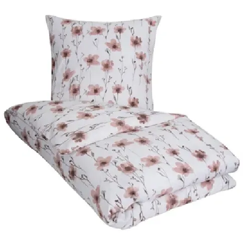 Bilde av best pris Flanell sengetøy - 150x210 cm - Flower Rose - 100% bomullsflanell - By Night Sengetøy ,  Enkelt sengetøy , Sengetøy 150x210 cm