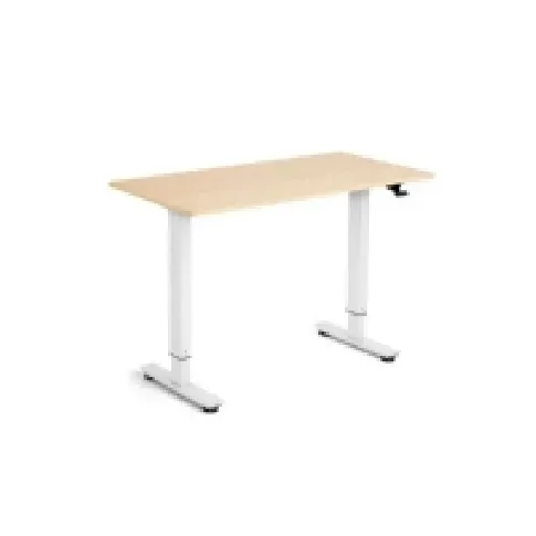 Bilde av best pris Flexidesk Hæve-sænkebord 120x60 cm eg/hvid Kontorbord