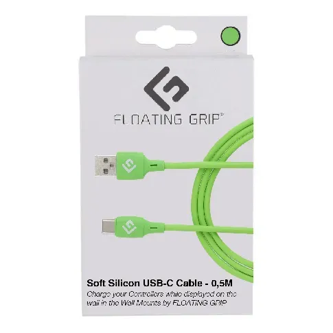 Bilde av best pris Floating Grip 0,5M Silicone USB-C Cable (Green) - Elektronikk