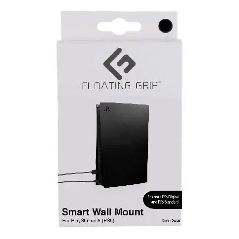 Bilde av best pris Floating Grip Playstation 5 Wall Mount by Floating Grip Black - Videospill og konsoller