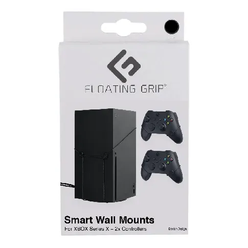 Bilde av best pris Floating Grip Xbox Series X wall mount Bundle Black - Videospill og konsoller