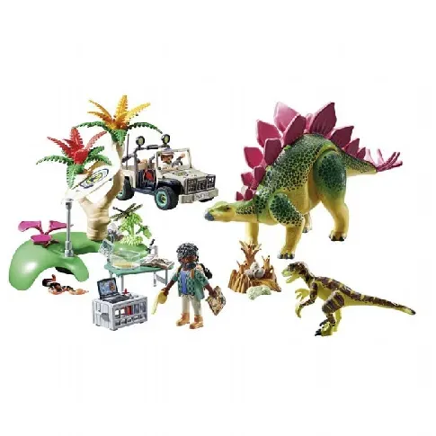 Bilde av best pris Forskningsleir med dinoer Playmobil Byggesett Dino 71523 Byggesett