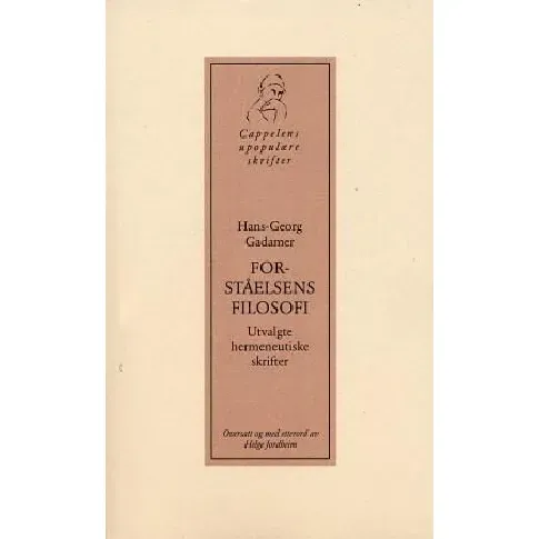 Bilde av best pris Forståelsens filosofi - En bok av Hans-Georg Gadamer