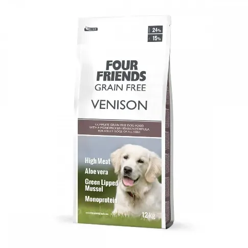 Bilde av best pris FourFriends Dog Grain Free Venison (12 kg) Hund - Hundemat - Voksenfôr til hund