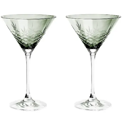 Bilde av best pris Frederik Bagger Crispy Cocktail Glass 2 stk, Emerald Cocktailglass