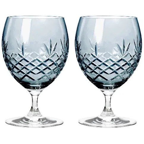 Bilde av best pris Frederik Bagger Crispy Eightball Glass 2 stk, Sapphire Glass