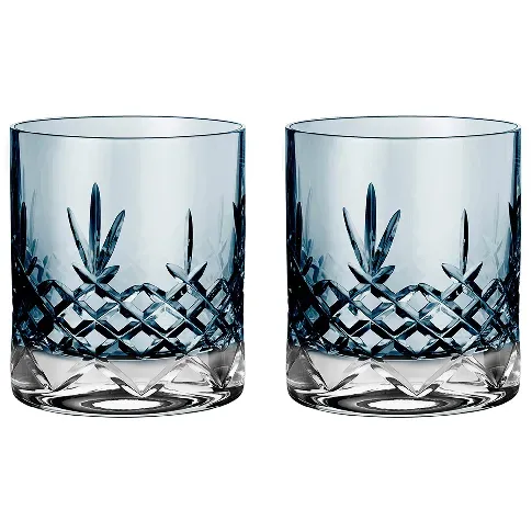 Bilde av best pris Frederik Bagger Crispy Lowball Drikkeglass 2 stk, Sapphire Glass