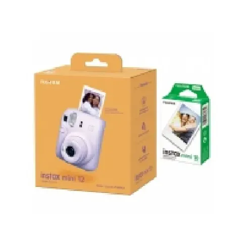 Bilde av best pris Fujifilm Instant camera instax mini 12 LILAC PURPLE+instax mini glossy (10pl) Foto og video - Analogt kamera - Øyeblikkelig kamera