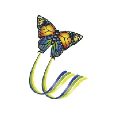 Bilde av best pris Günther Flugspiele En line Drage Butterfly Spændvidde 950 mm Vind Strength Fitness 4 - 6 bft Utendørs lek - Lek i hagen - Drager