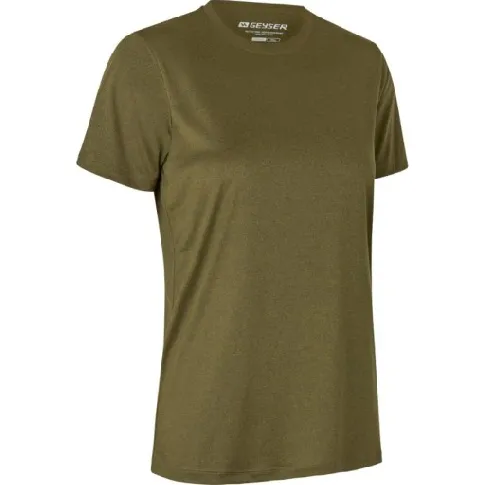 Bilde av best pris GEYSER Interlock dame T-skjorte G11040, essensiell, oliven, størrelse M Backuptype - Værktøj
