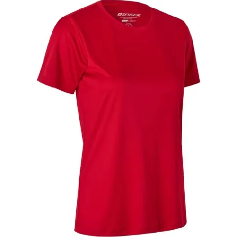 Bilde av best pris GEYSER Interlock dame T-skjorte G11040, essensiell, rød, størrelse L Backuptype - Værktøj