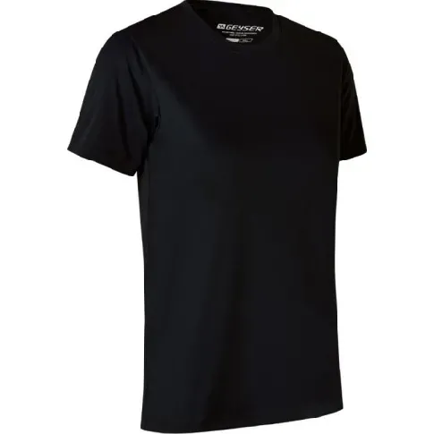 Bilde av best pris GEYSER Interlock dame T-skjorte G11040, essensielt, svart, størrelse M Backuptype - Værktøj