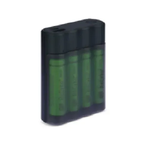 Bilde av best pris GP Batteries Portable PowerBank 134DX411270AAHCEC4, 2600 mAh, Nikkelmetallhydrid (NiMH), Sort Strøm artikler - Batterier - Batterilader