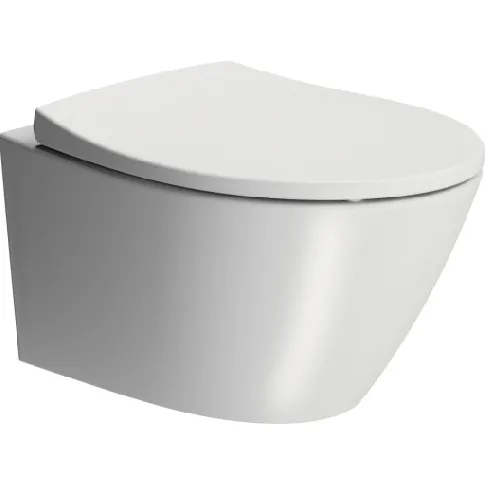 Bilde av best pris GSI Modo vegghengt toalett uten skyllekant, rengjøringsvennlig, matt hvit Baderom > Toalettet