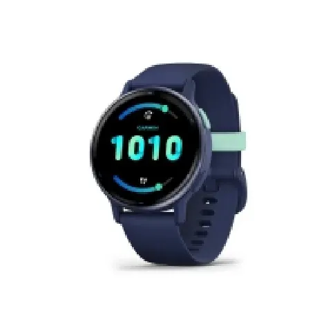 Bilde av best pris Garmin vívoactive 5 - Marineblå - smartklokke med bånd - silikon - håndleddstørrelse: 125-190 mm - display 1.2 - 4 GB - Bluetooth, Wi-Fi, ANT+ - 26 g Sport & Trening - Pulsklokker og Smartklokker - Smartklokker