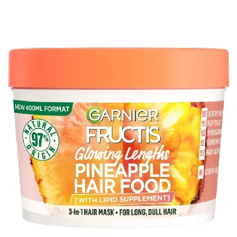 Bilde av best pris Garnier Fructis Hair Food Pineapple Mask 400ml Hårpleie - Behandling - Hårkur
