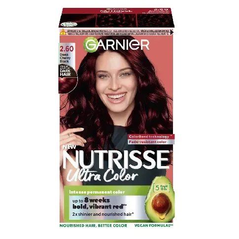 Bilde av best pris Garnier Nutrisse Ultra Color 2.60 Deep Cherry Black Vegansk - Hårpleie