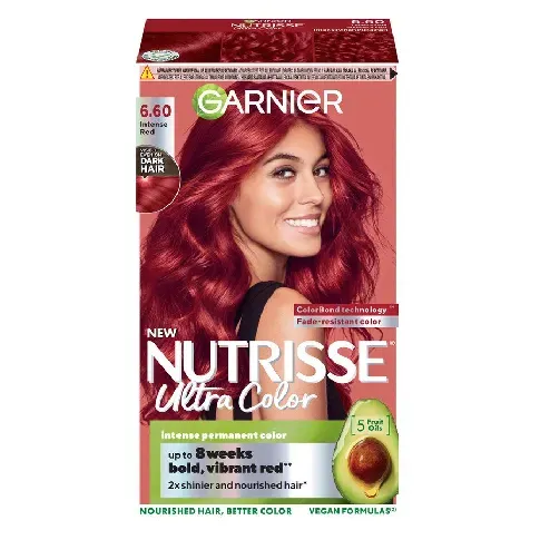 Bilde av best pris Garnier Nutrisse Ultra Color 6.60 Intense Red Vegansk - Hårpleie