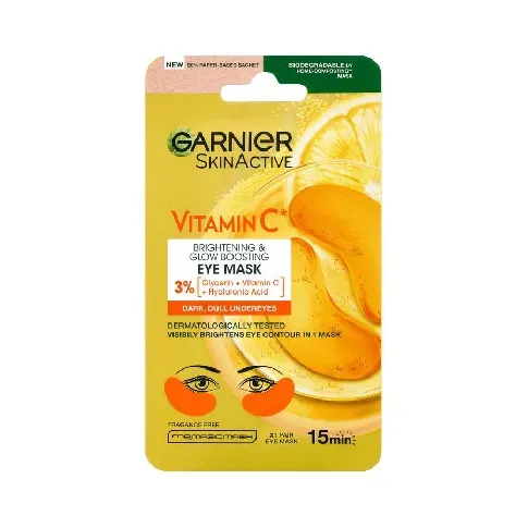Bilde av best pris Garnier SkinActive Vitamin C Brightening & Glow Boosting Eye Mask Hudpleie - Ansikt - Øyne - Øyemaske