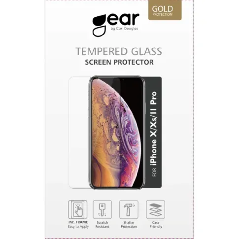 Bilde av best pris Gear GEAR Herdet Glass iPhone X/Xs/11Pro Skjermbeskyttere,Elektronikk