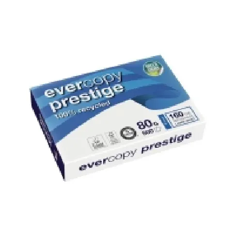 Bilde av best pris Genbrugspapir Evercopy Prestige recycled A4 hvid 80g - (5 pakker x 500 ark) Papir & Emballasje - Hvitt papir - Hvitt gjennbrukspapir