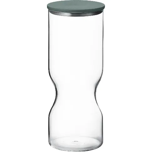 Bilde av best pris Georg Jensen Alfredo oppbevaringsglass med lokk 1,5 liter, glass/grønn Oppbevaringsboks