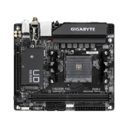 Bilde av best pris Gigabyte A520I AC, AMD, AM4, 3rd Generation AMD Ryzen™ 3, 3rd Generation AMD Ryzen 5, 3rd Generation AMD Ryzen™ 7, 3rd..., AM4, DDR4-SDRAM, 64 GB PC-Komponenter - Hovedkort - AMD hovedkort