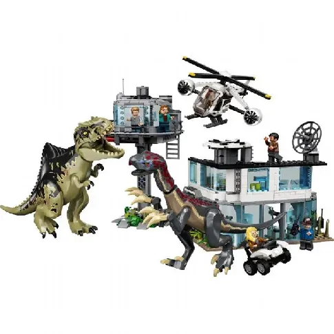 Bilde av best pris Giganotosaurus og therizinosaurus angrep LEGO Jurassic World 76949 Byggeklosser