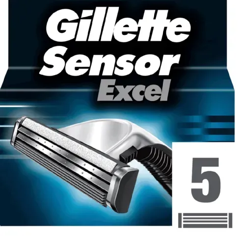 Bilde av best pris Gillette Gillette Sensor Excel barberblad 5-pakning Barberblad og barberhøvler,Personpleie,Barberblad og barberhøvler