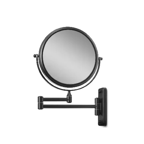 Bilde av best pris Gillian Jones - Double-Sided Wall Mirror w. x10 Magnification - Black - Skjønnhet