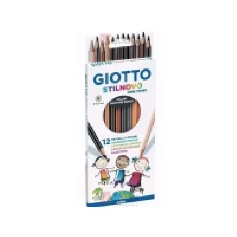 Bilde av best pris Giotto Stilnovo hudtoner blyanter 12 farger (273984) Skole og hobby - Til skolesekken - Diverse