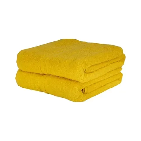 Bilde av best pris Gjestehåndklær - 30x50 cm - Gul - IN Style Håndklær , Håndklestørrelser , Gjestehåndklær 40x60 cm
