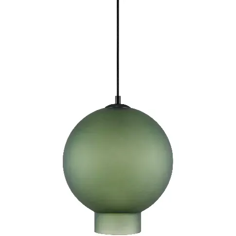 Bilde av best pris Globen Lighting Bams 25 pendel, frostet grønn Lampe