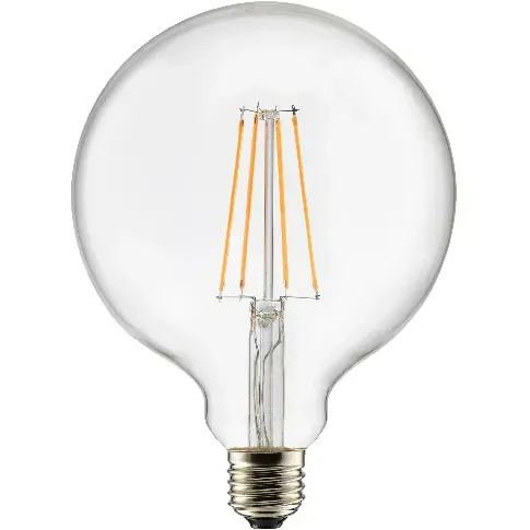 Bilde av best pris Globen Lighting Lyspære E27 LED 3-trinns dimbar Globe 125 mm 0,4-7W, klar Lampe