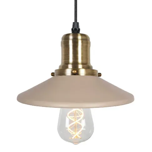 Bilde av best pris Globen Lighting Mini Disc takpendel, 22 cm, beige Lampe