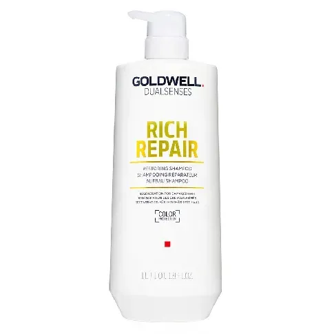 Bilde av best pris Goldwell Dualsenses Rich Repair Restoring Shampoo 1000ml Hårpleie - Shampoo