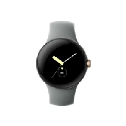 Bilde av best pris Google Pixel Watch - 41 mm - polert sølv - smartklokke med active band - fluorelastomer - trekull - båndbredde: L - 32 GB - Wi-Fi, LTE, NFC, Bluetooth - 4G - 36 g Sport & Trening - Pulsklokker og Smartklokker - Smartklokker