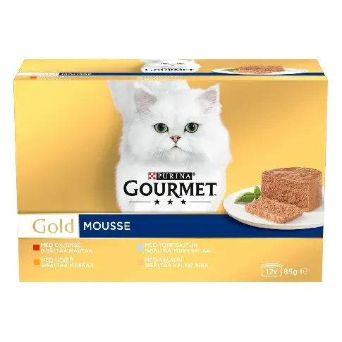 Bilde av best pris Gourmet Gold Mousse Selection 4x85 g Katt - Kattemat - Våtfôr