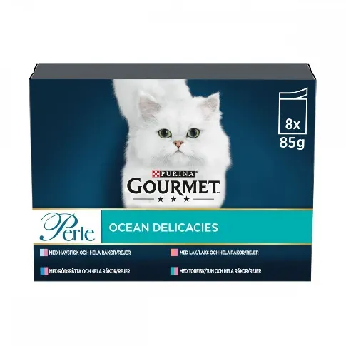 Bilde av best pris Gourmet Perle Ocean Delicacies 8x85 g Katt - Kattemat - Våtfôr