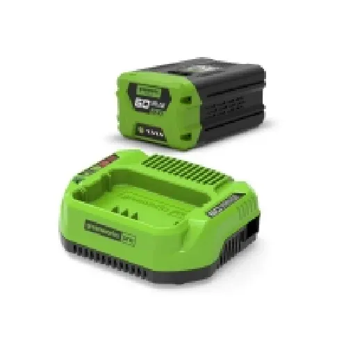 Bilde av best pris Greenworks, GSK60B2, Starter-sæt, 60V, Universal lader m/ 2Ah Batteri El-verktøy - Batterier og ladere - Batterier til DIY