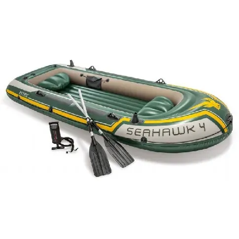 Bilde av best pris Gummibåt Seahawk 4 med årer, 351 x 145 x 48 cm Intex Seahawk 4 68351 Gummibåt