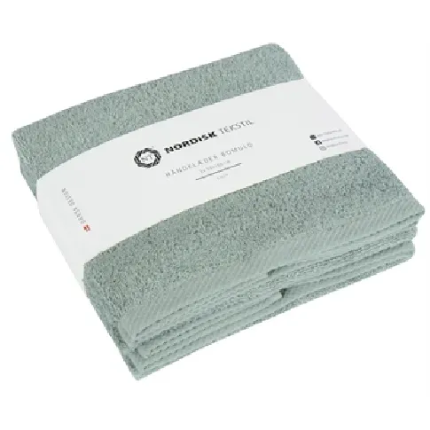 Bilde av best pris Håndklær - 2 stk. 50x100 cm - Støvete grønn - 100% bomull Håndklær