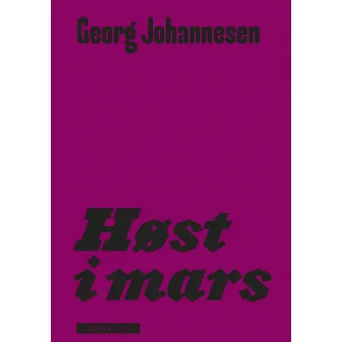 Bilde av best pris Høst i mars av Georg Johannesen - Skjønnlitteratur