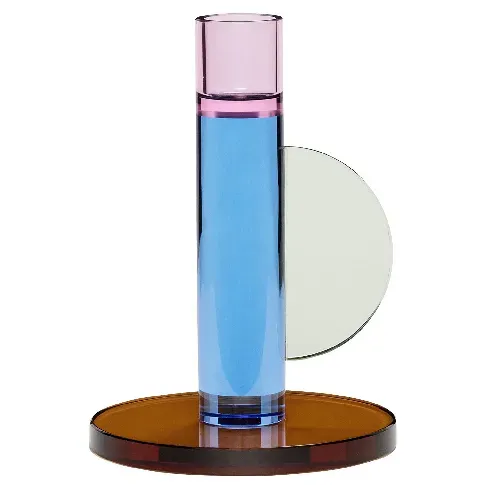 Bilde av best pris Hübsch Astro lysestake 14 cm, blå Lysestaker
